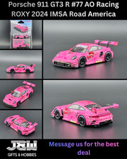 Mini GT Porsche 911 GT3 R #77 AO Racing ROXY 2024 IMSA Road America #1052 1/64
