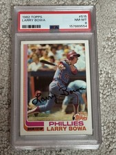 PSA 8 BASEBALL CARD 1982 TOPPS LARRY BOWA PHILADELPHIA PHILLIES