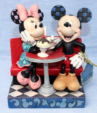 JIM SHORE Disney "Love Comes In Many Flavors" Mickey & Minnie 6" #4059751 w/ Box