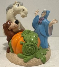 Vintage Disney Lil Classics Cinderella Fairy Godmother Pumpkin PVC Figure EUC