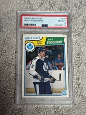 1983 O-PEE-CHEE OPC HOCKEY CARD PSA 8 WALT PODDUBNY TORONTO MAPLE LEAFS