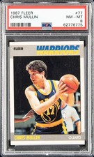 1987-88 Fleer #77 Chris Mullin PSA 8 Graded Basketball Card NBA 87-88 1987-1988