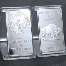 1 Troy oz .999 Silver Buffalo Bar Sealed not pure silver