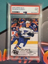 PSA 9 2025-26 Upper Deck Dalibor Dvorsky Young Guns Rookie #226