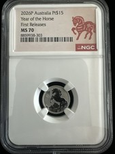 2026P Australia Pt$15 Platinum Year of the Horse First Release MS70