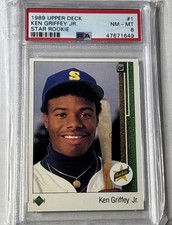 Upper Deck 1989 Star Rookie Ken Griffey Jr #1 RC Mariners PSA 8