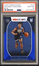 Graded 2020 Panini Hoops Anthony Edwards #216 Rookie Basketball Card PSA 10