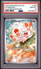 PSA 10 Scorbunny 225 Illustration Rare Ascended Heroes Pokemon