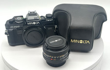 Minolta X-700 35mm SLR Film Camera MD 50mm f/1.7 Lens, Case, Unused, Open Box
