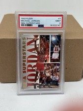 Michael Jordan PSA 9 MINT 1993 Fleer NBA Superstars #7 of 20