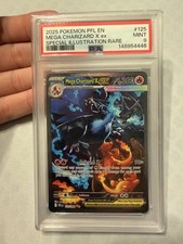 POKEMON PHANTASMAL FLAMES MEGA CHARIZARD X EX #125 SIR HOLO PSA 9 MINT