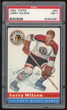 1954 Topps Hockey #40 Larry Wilson PSA 7