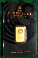 5-Gram Gold Perth Mint Bar ✪ Certified Assay Card ✪ 99.99% Australia 5Gr
