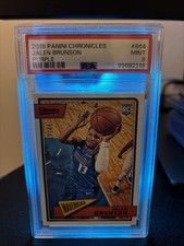 2018-19 Panini Chronicles Classics Jalen Brunson #664 Purple /49 (RC) PSA 9