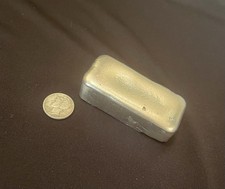 Over 10oz hand poured silver bar .925 Silver Bar. 322 OzT