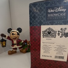 Enesco Disney Traditions Mickey Mouse "Spirit of Christmas" Figurine 7-9.9"