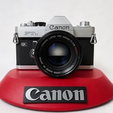 Canon FTb QL Silver SLR w/ FD 50mm f / 1.4 S.S.C Serviced & Tested Fully Working