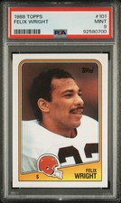 1988 Topps #101 Felix Wright PSA 9