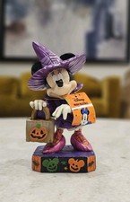Disney Traditions Halloween Purple Witch Minnie Mouse Figurine Decor