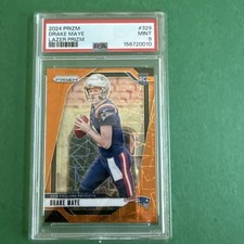 2024 Panini Lazer Prizm Drake Maye #329 PSA 9