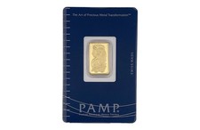 2.5 gram Gold Bar - PAMP Suisse - Fortuna - 999.9 Fine in Sealed Assay