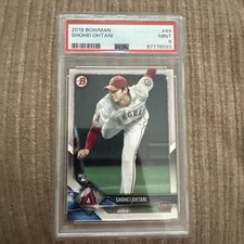 SHOHEI OHTANI 2018 BOWMAN #49 PSA 9 RC GRADED ROOKIE CARD