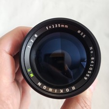 Vintage Rokinon 135mm f/2.8 Manual Focus Lens Minolta SR MD MC Mount Excellent