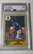 1987 TOPPS FUTURE STARS #170 BO JACKSON ROOKIE RC PSA 9