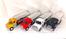 OIL TANKER TRUCK 1/64 diecast w/Pull Back Motor Action - ASSORTED COLORS 5.5" ea