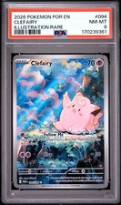 PSA 8 Clefairy 094 Illustration Rare Por En-Perfect Order Pokemon