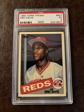 1985 Topps - Eric Davis #627 Collector's Edition (Tiffany) (RC) PSA 5