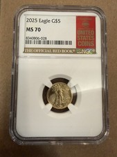 2025 1/10 oz American Gold Eagle NGC MS 70 REDBOOK