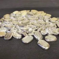 1/4 oz Nugget 999+ Fine Silver Bullion Bar by Yeager's Poured Silver - YPS