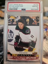 2022 Upper Deck Ud Canvas #C239 Dylan Guenther Young Guns PSA 10