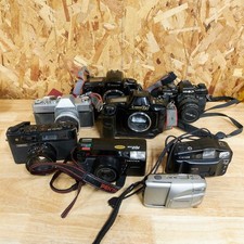 Yashika Canon Minolta Pentax LOT 8 Vintage Camera Lot - AS IS/FOR PARTS