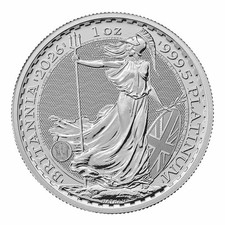 2026 Great Britain 1 oz Platinum Britannia BU-Pre-Sale
