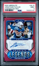 2022 Absolute Legends Red #AL-JT Jonathan Taylor Auto /35 PSA 9