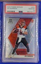 2020 Panini Mosaic Joe Burrow #201 PSA 10