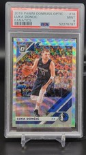 2019-20 Donruss Optic Luka Doncic Fanatics Prizm Dallas Mavericks 16 PSA 9