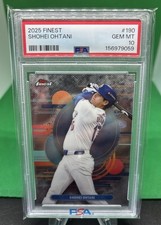 2025 Topps Finest Shohei Ohtani Uncommon #190 Dodgers PSA 10 GEM MINT GEM MINT