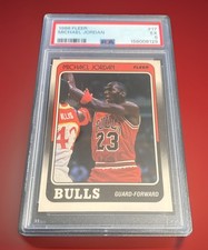 1988 Fleer #17 MICHAEL JORDAN Graded - PSA 5