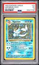 1999 Pokemon Jungle #12 Vaporeon-Holo 1st Edition PSA 5