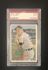 1957 Topps #125 Al Kaline HOF PSA Graded 5 - EX Vintage Baseball Card