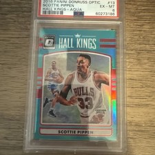 2016 Panini Donruss Optic Scottie Pippen Aqua /25. PSA 6. Quick Ship