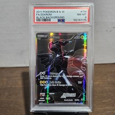 2011 ZEKROM #114 BLACK BACKGROUND - BLACK & WHITE POKEMON - PSA 8