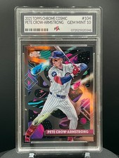 2025 Topps Chrome Cosmic #104 Pete Crow-Armstrong Chicago Cubs GEM MINT PTA 10🔥
