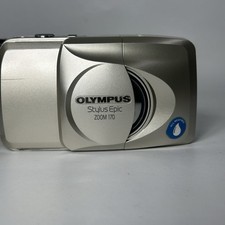 Olympus Stylus Epic Zoom 170 35mm Point&Shoot Film Camera Working W/Case