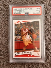 2006 Topps McDonald's High School All American Kevin Durant B19 RC PSA 9