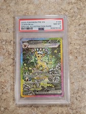 Pokemon Card Leafeon ex Illustration Rare PSA Grade 8 NM