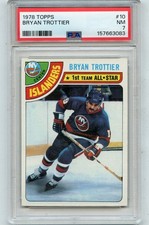 1978-79 TOPPS HOCKEY #10 BRYAN TROTTIER, NEW YORK ISLANDERS - PSA 7 NM (63083)